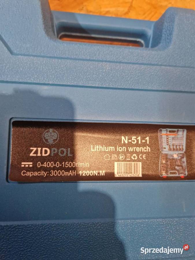 Klucz Udarowy Elektryczny 12 Zidpol 1200 nm N511 Głogowa sprzedam