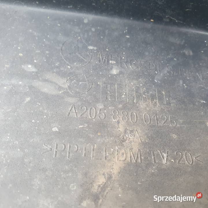 MERCEDES CKLASA W205 ZDERZAK PRZÓD PRZEDNI PDC Trzciel