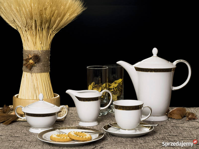 Serwis kawowy herbaciany porcelana Atropos
