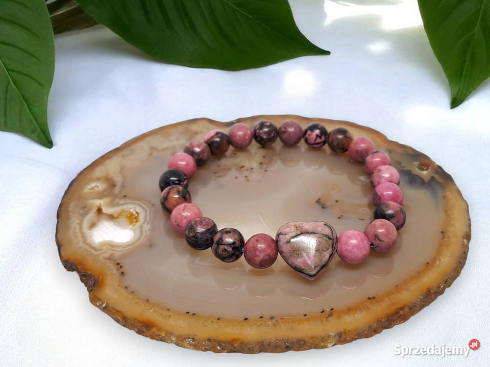 Bransoletka z rodonitu RODONIT serce kulka 485 Warszawa