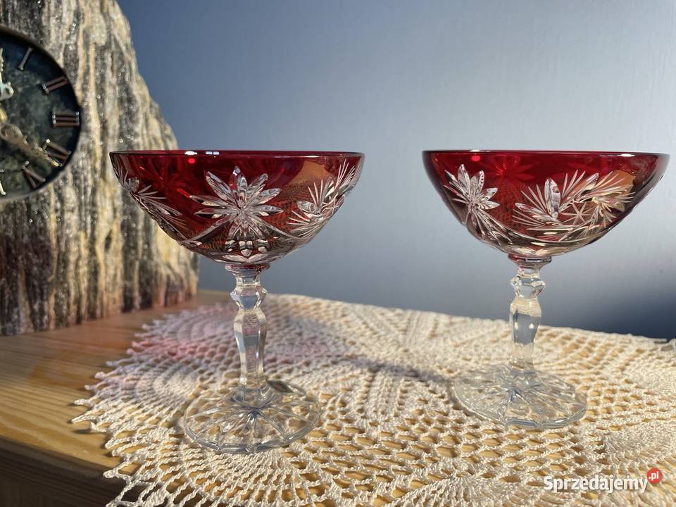 Kryształ Likierki 6 sztuk Huta IRENA Jelenia Góra