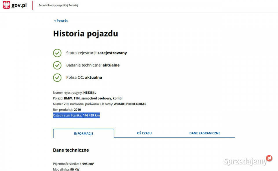 BMW 116 20 Benzyna Zarejestrowany Ubezpieczony Elbląg