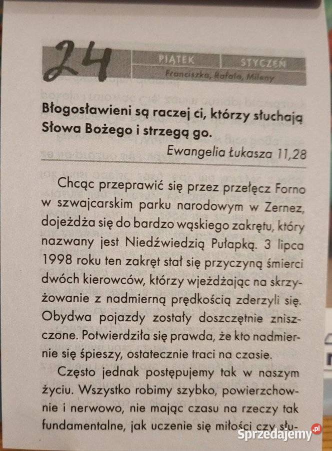 KATOLICKI Kalendarz 2025 zawiera 366 wiadomości mazowieckie Warszawa sprzedam
