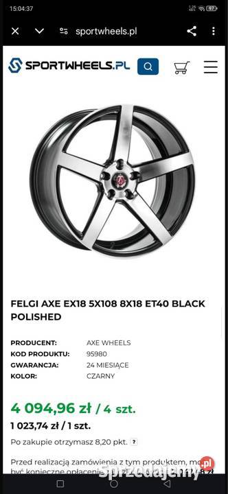 Felgi 5x108 Ford jaguara volvo citroen peugeot Kraków