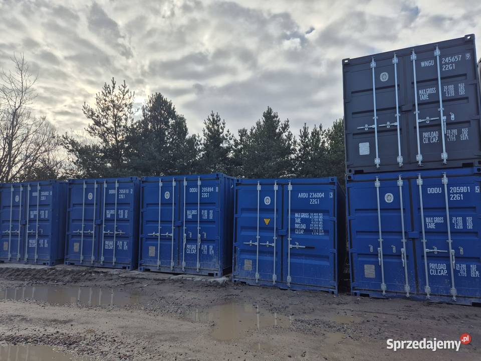 Kontenery 20DVDC transport na ternie woj Gdańsk