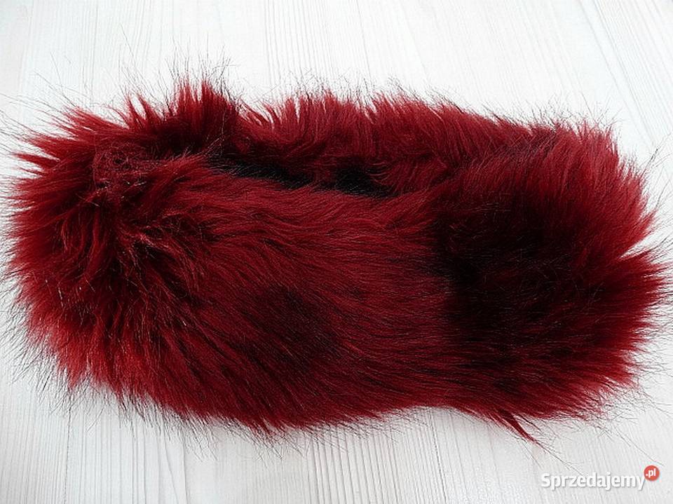 Opaska na Uszy Futrzana Puszysta Zimowa Sztuczne