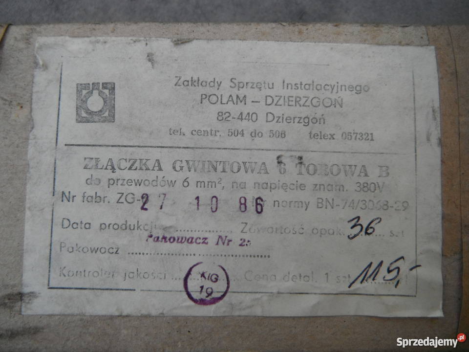 Listwa zaciskowa gwintowana 6 torowa 4 6 10 mm2 Barak