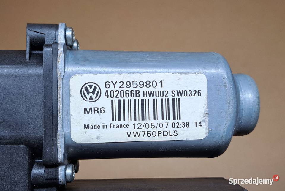 SILNICZEK SZYB PRAWY PRZÓD VW SEAT SKODA Mielęcin