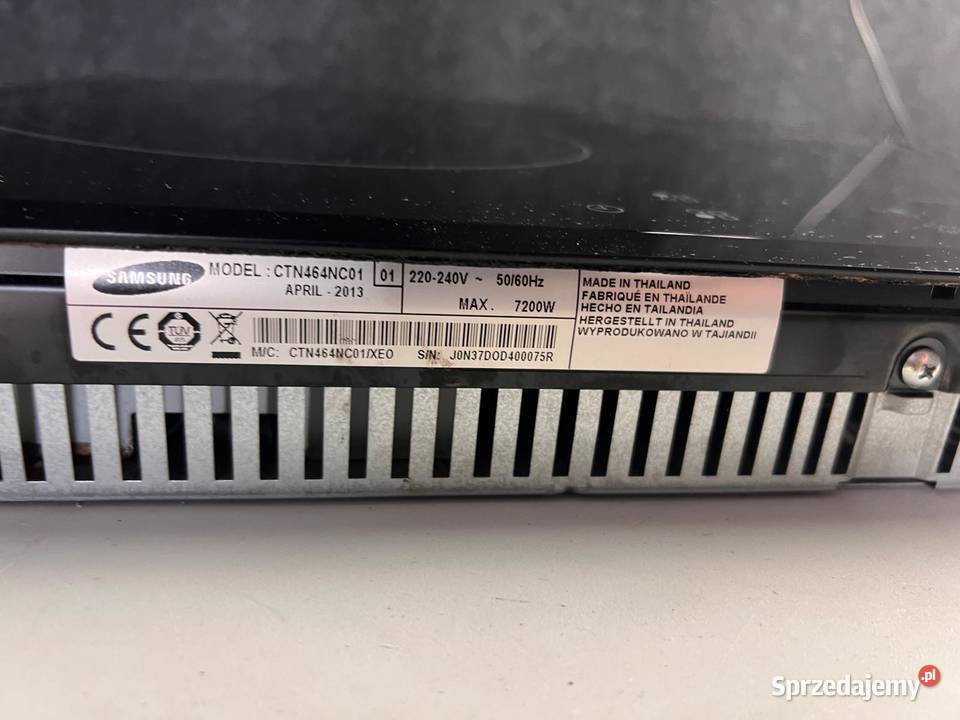 Płyta indukcyjna SAMSUNG Booster 72kW 60 Pozostałe mazowieckie Warszawa