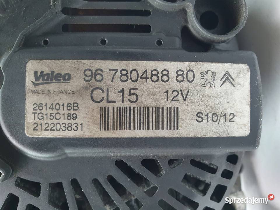 ALTERNATOR Citroen C4 Picasso 20 HDI 9678048880 Układ elektryczny silnika Chełm sprzedam