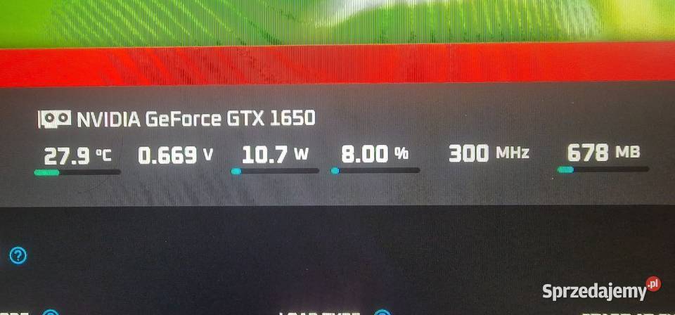 GTX 1650 4Gb asusa 4GB Kazanów sprzedam