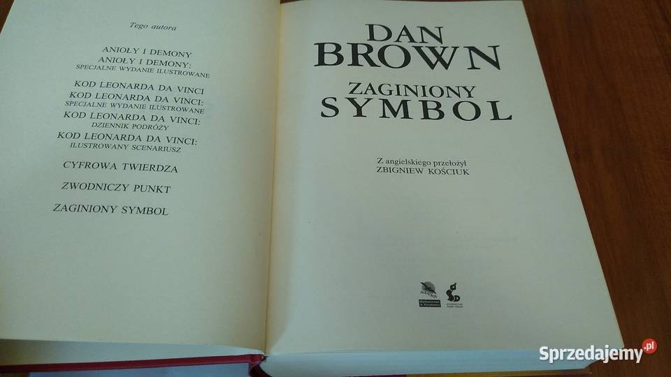 Zaginiony symbol Dan Brownbdb Gdańsk