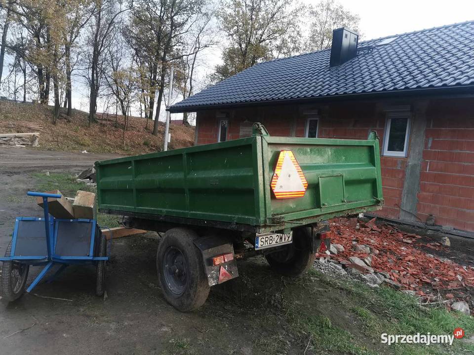 Przyczepa jednoosiowa agromet rumunka Bieruń