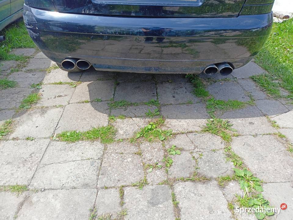 Zderzak Tył Podwójny Wydech Czarny Audi A4 B5 FL Myszków