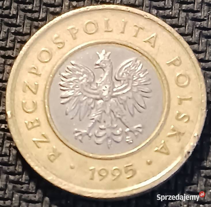 2 złote 1995 r 2 Podwójne obrzeże błąd mennicy Konin
