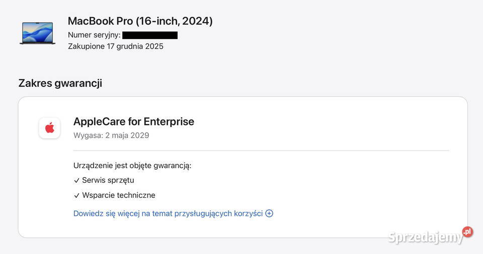 MacBook Pro 16 M4 Pro 48 GB RAM 512 GB SSD Kraków