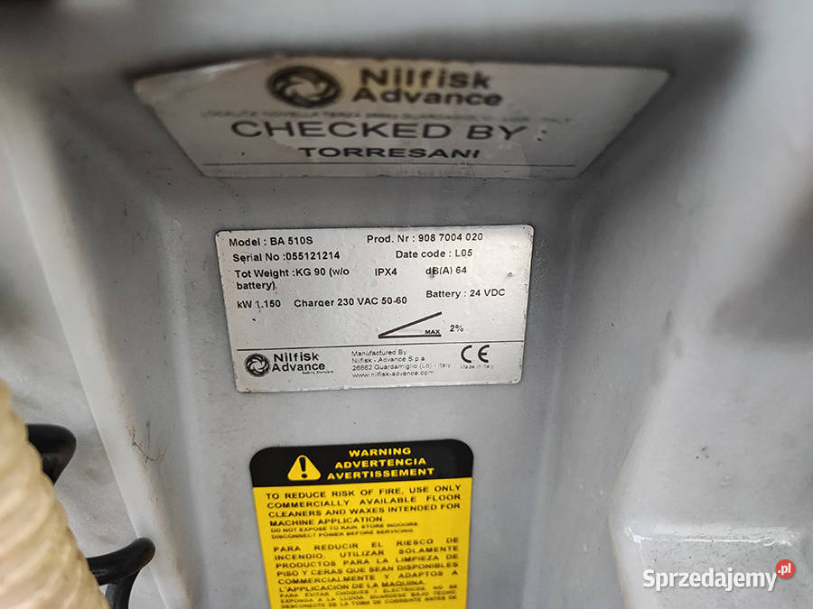 Nilfisk BA 510S myjka szorowarka zamiatarka Kęty