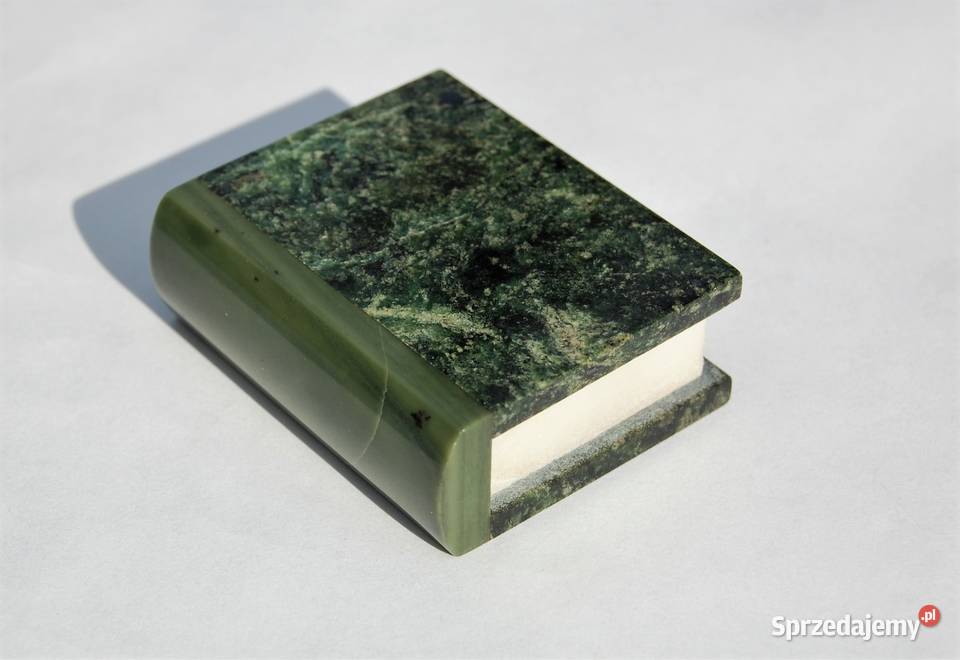 Księga Koran figurka vintage granit nefryt Lublin