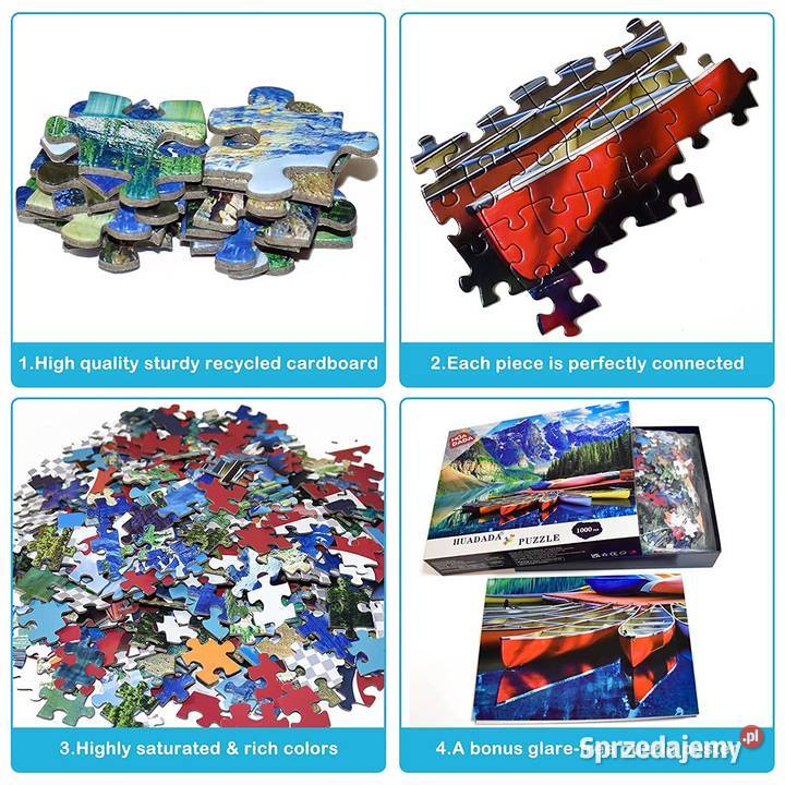 Puzzle 1000 el Huadada krajobraz kajaki jeziora Cieszyn