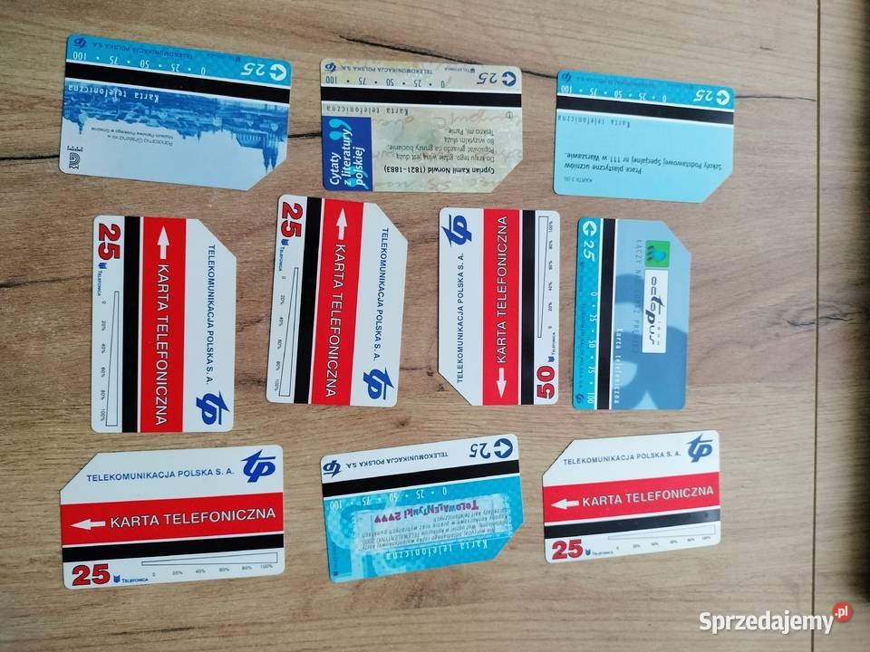 Różne karty telefoniczne z lat 90 10 bocian Choszczno