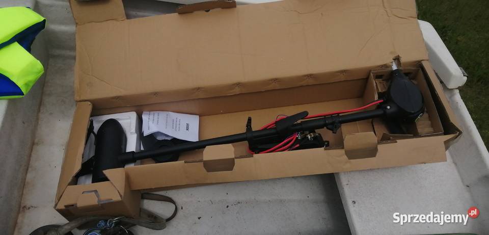 Łódka z silnikiem elektrycznym Wędkarstwo Toruń sprzedam