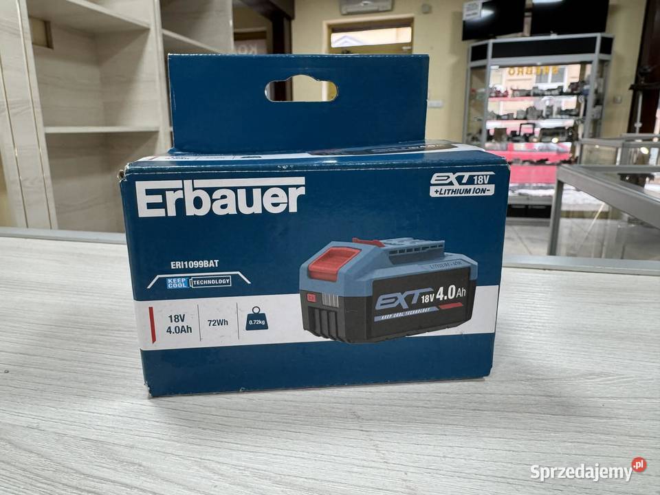 Akumulator LiIon Erbauer 18 V 4 Ah Elbląg