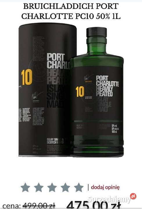 Pusta butelka whisky 1 L Dąbrowa Tarnowska