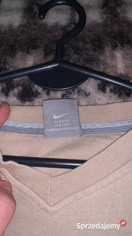 Bezowa bluza Nike crewneck Vintage pomorskie Zbychowo sprzedam