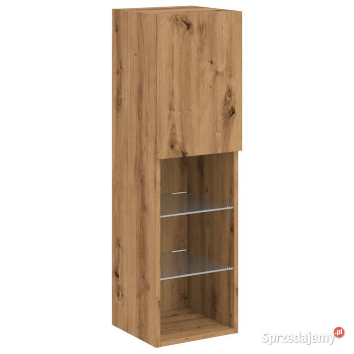 Szafka TV z LED dąb artisian 305x30x102 WM857678 Warszawa