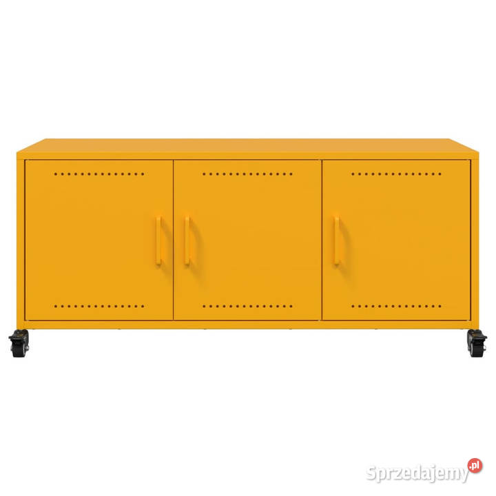 Szafka RTV musztardowa 1005x39x435 stal WM846647 Warszawa