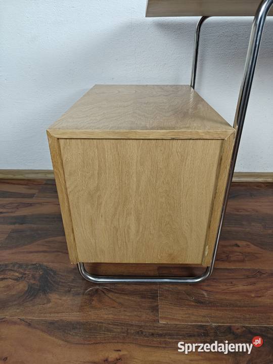 Biurko Chrom Dąb Modernizm Bauhaus Art Deco