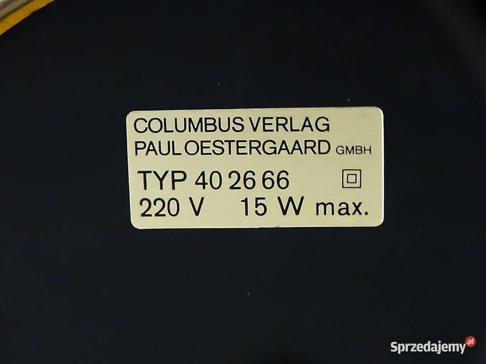 Stara podświetlana lampa globus vintage Columbus Biłgoraj