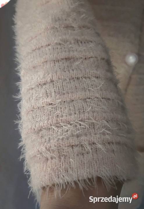 Sweter kardigan płaszcz miś alpaka sweterek Rozmiar 38(M) Łódź