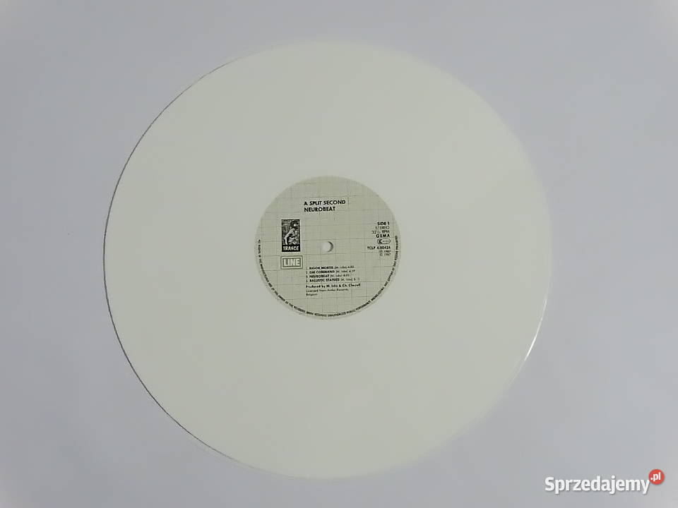 A SplitSecond Neurobeat White Vinyl 1987 Biłgoraj