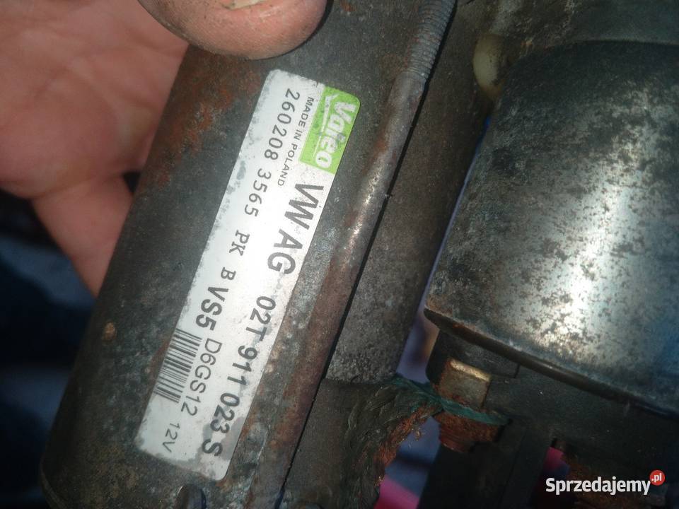 Rozrusznik seat VW Skoda Układ elektryczny, zapłon lubelskie Łuków sprzedam