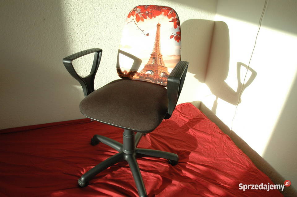 fotel obrotowy wieża Eiffla nowy Gdańsk sprzedam