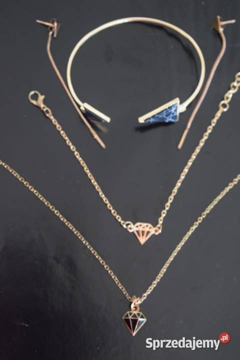 Naszyjnik kolczyki bransoletki duży zestaw w kujawsko-pomorskie Chełmno