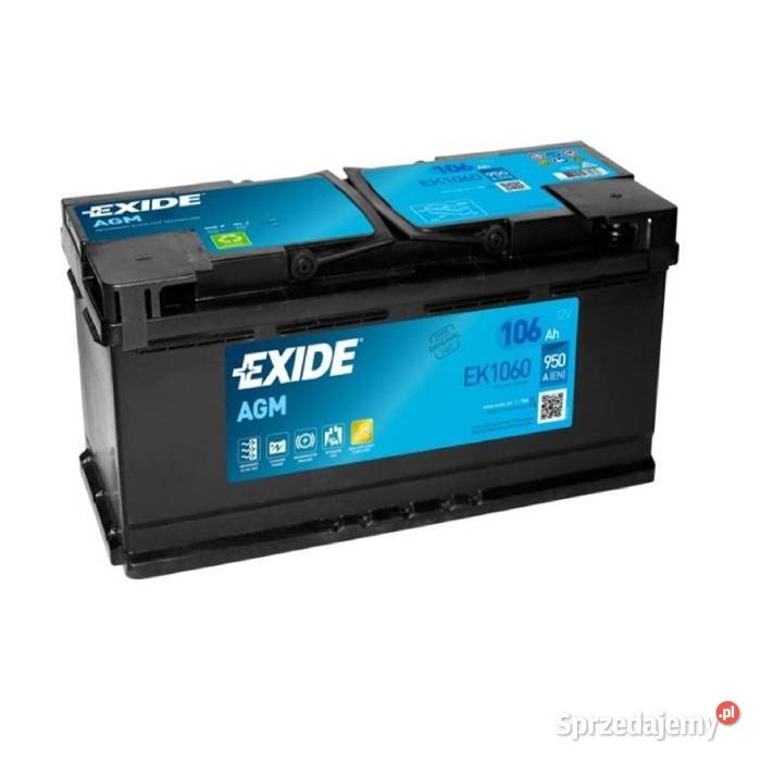 Akumulator EXIDE AGM 106Ah 950A STARTSTOP Ostrowiec Świętokrzyski sprzedam