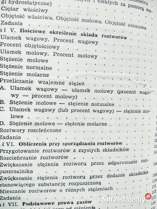 Podstawy obliczeń chemicznych antykwaryczne Warszawa