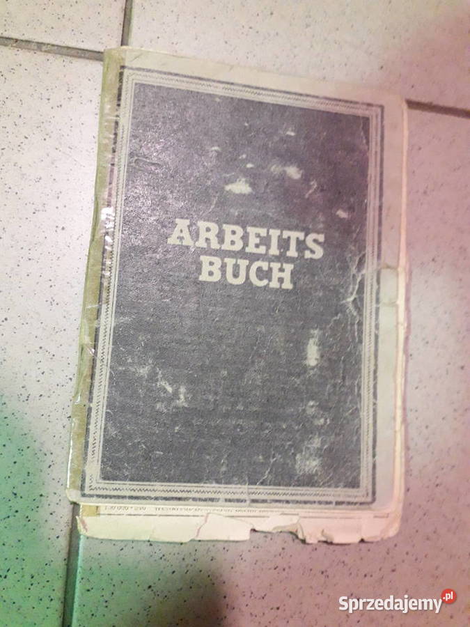 Stara książka pracy i legitymacja mazowieckie Warszawa