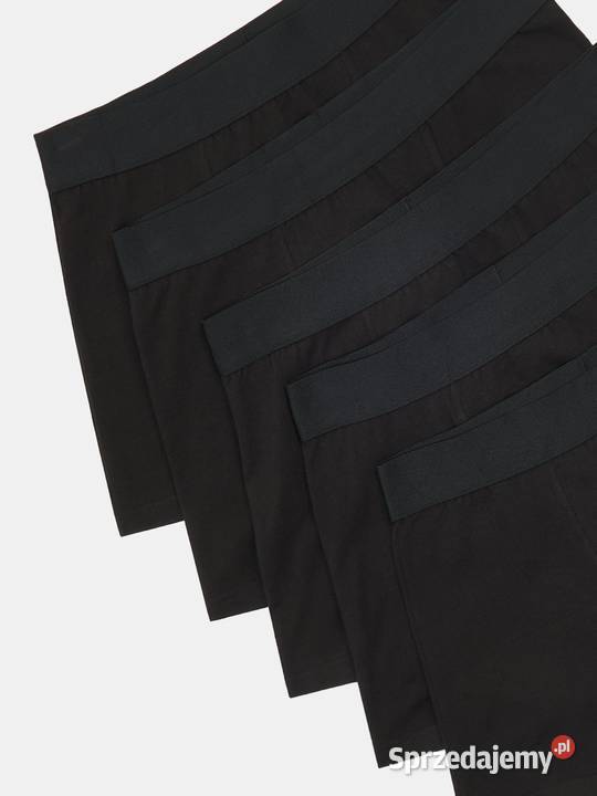 czarne bokserki męskie Sinsay 5pak