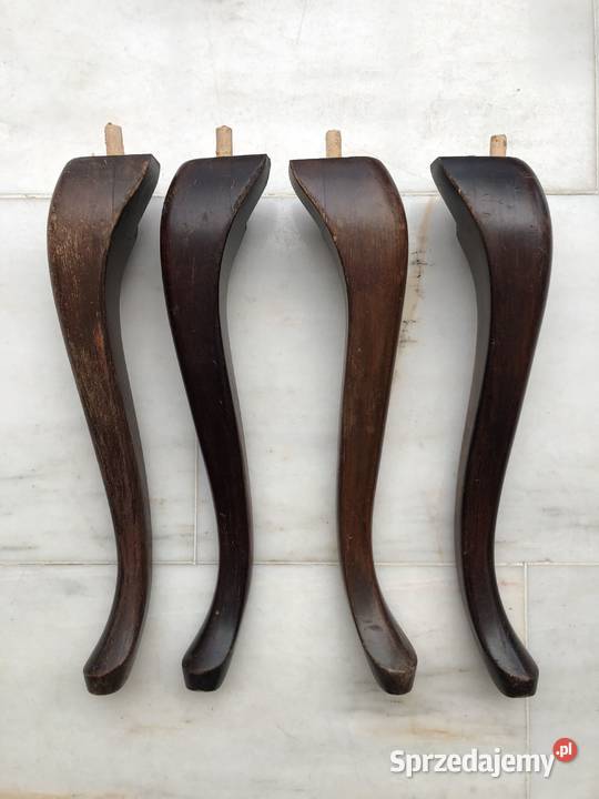 Stare bukowe nogi ludwikowskie 39 cm