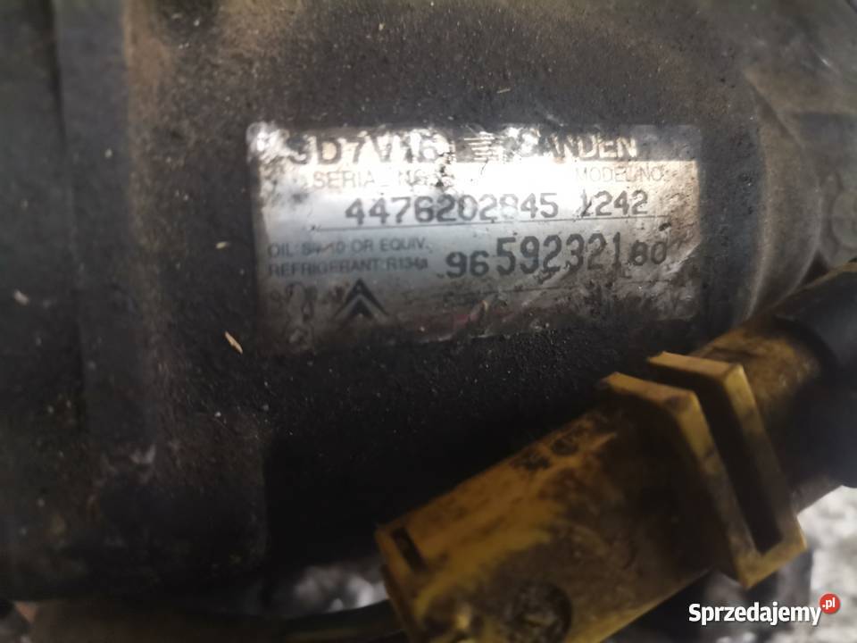 Kompresor Klimatyzacji Citroen Berlingo 16HDI lubelskie Wisznice sprzedam