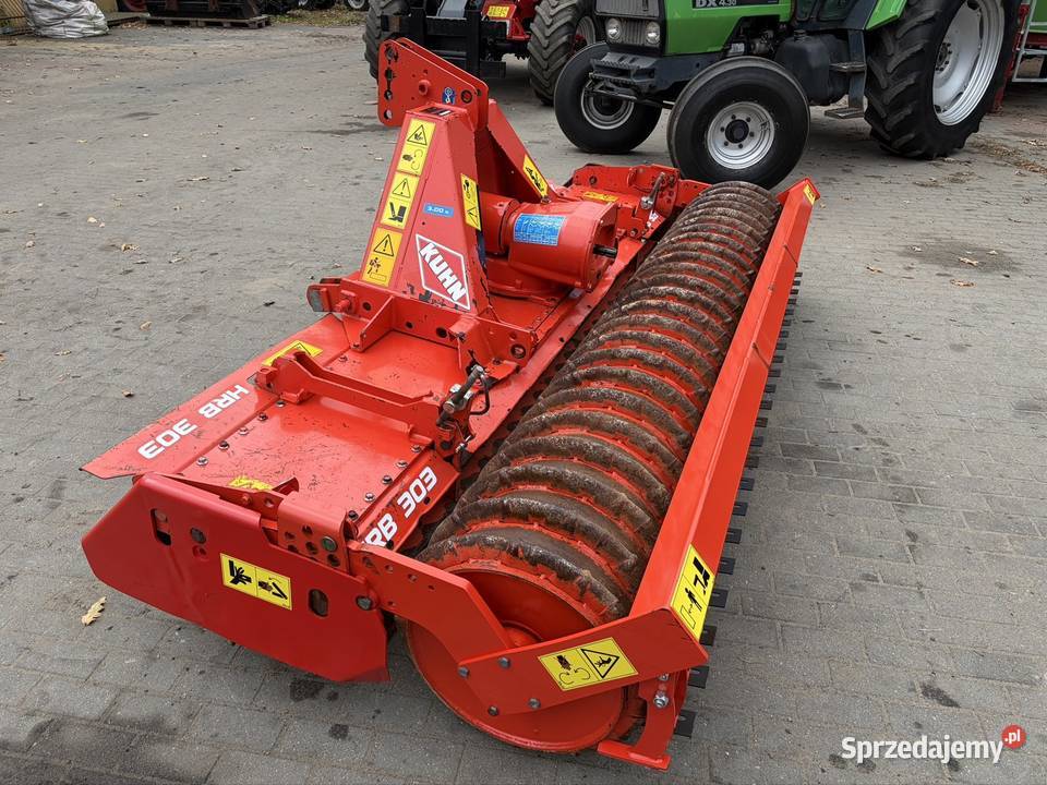 Agregat brona wirnikowa 3 metry Kuhn HRB 303 wał Myszyniec