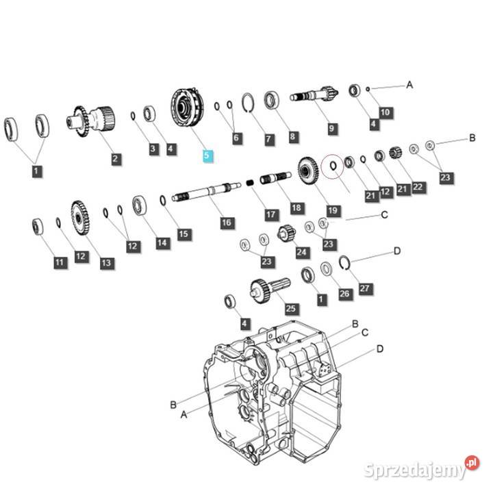 Pierścień segera LS XJ25 LS MT125 LS MT335 podkarpackie Tajęcina