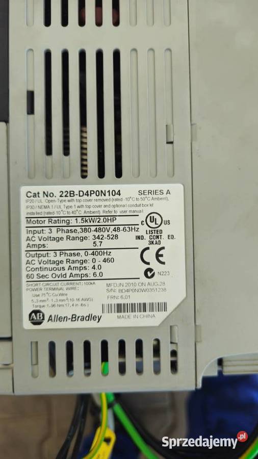 Falownik ALLENBRADLEY PowerFlex40 15Kw Krotoszyn