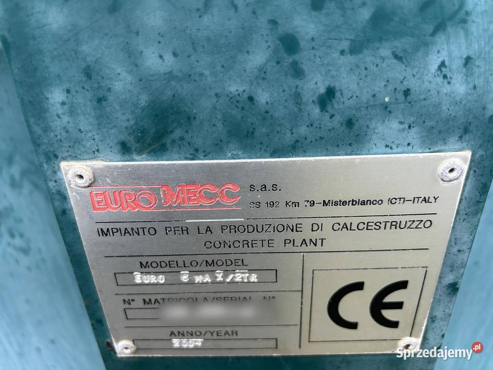 Węzeł EUROMEC z mieszalnikiem 2m3 gotowego Katowice