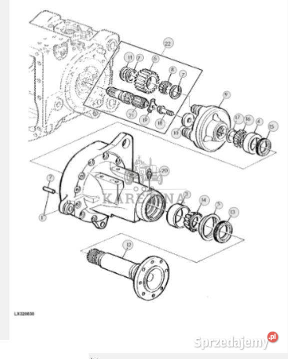 John Deere 6110 6210 6310 6410 6510 Zwolnica Jastrzębniki sprzedam