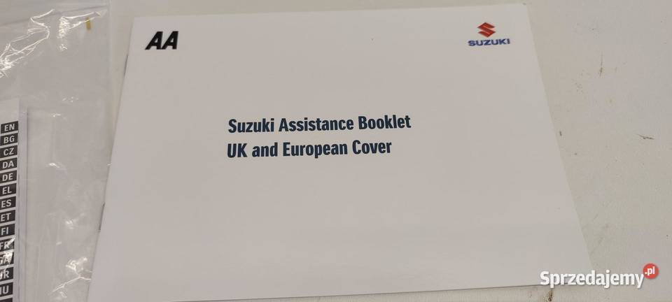 SUZUKI SWIFT MK9 KSIĄŻKA INSTRUKCJA WERSJA