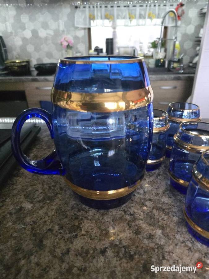 Zestaw przepiekny lata 5060 xxwieku Porcelana i szkło lubuskie
